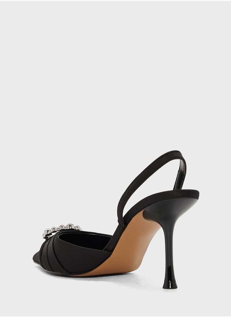 MANGO - Row Ankle Strap Pumps - Image 1