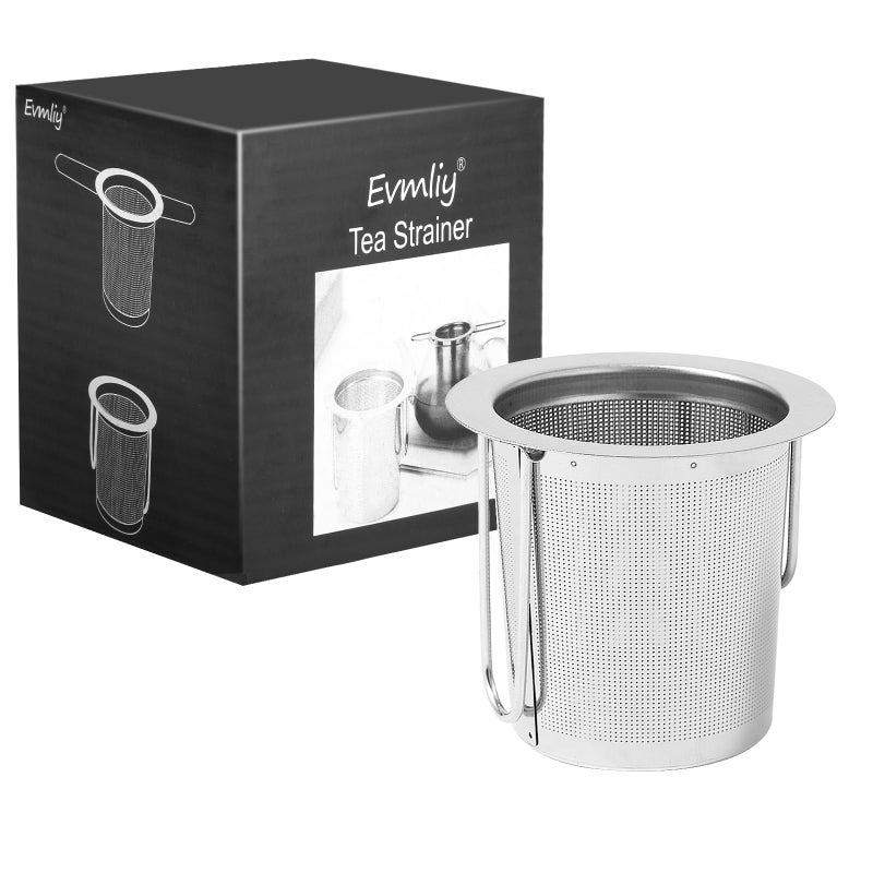 Tea Infuser Evmliy Stainless Steel Tea Strainer Sitting in Mugs Tea Infusers for Loose Tea Tea Diffuser LongHandled Tea Strainers Tea Filters Loose Leaf Tea Steeper for Herbs Spices