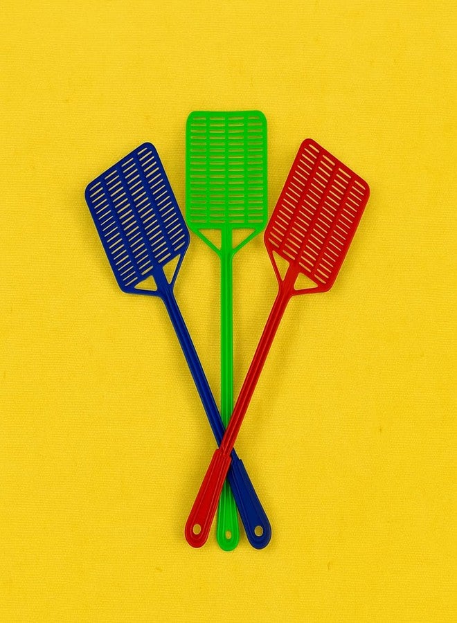 Turtuls Group All Small Insect Killer for Your Home Fly Swatter Multicolor Pack of-3 - Image 1