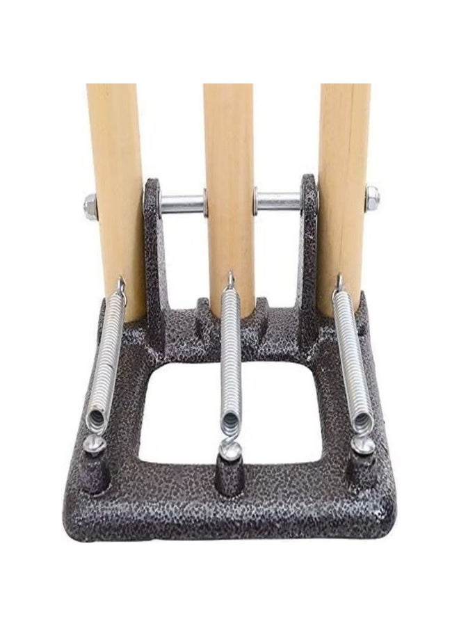 جذوع كريكيت خشبية مع حامل زنبركي 10060006، 28 بوصة، بيج، متعدد الألوان - Image 3