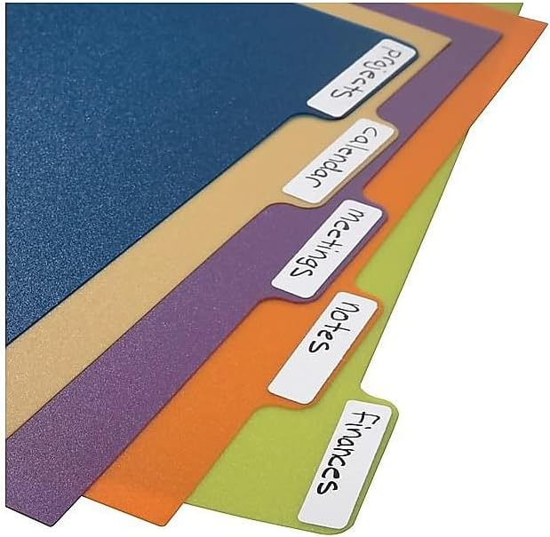 Staples Staples Arc Notebook Poly Index Dividers LetterSized Assorted Colors Set of 5  - Image 3