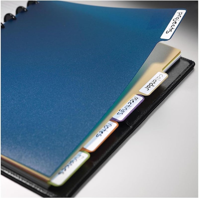 Staples Staples Arc Notebook Poly Index Dividers LetterSized Assorted Colors Set of 5  - Image 4