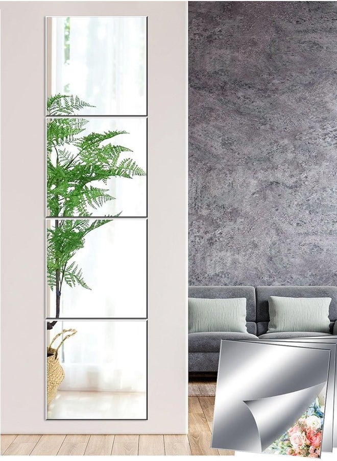 Full Length Wall Mirror Tiles - 30X30CM , 12 Pieces Frameless Wall Mirror Stickers Self Adhesive Combination HD Make UP Mirror - pzsku/Z2B2A1AF7DCF3438A18D6Z/45/_/1731939958/07b0a965-1385-4b39-9534-fa5ece51368c