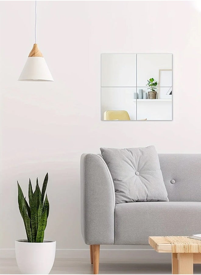 Full Length Wall Mirror Tiles - 30X30CM , 12 Pieces Frameless Wall Mirror Stickers Self Adhesive Combination HD Make UP Mirror - pzsku/Z2B2A1AF7DCF3438A18D6Z/45/_/1731939960/ce6ee7fe-8875-4f85-be84-37034e42ad56