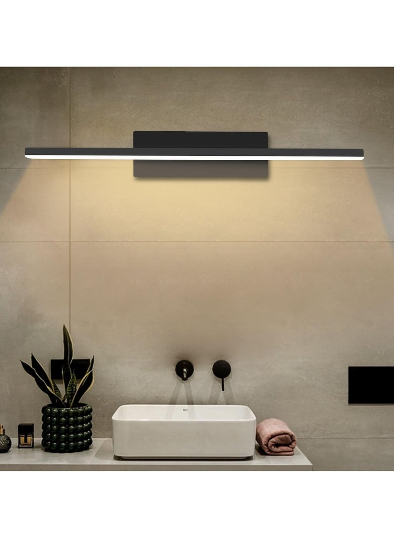 SYOSI 330° Revolving Led Wall Sconces, 3 Color Temperatures, Nordic Minimalist Background Wall Light, Creative Wall Mounted Lighting Fixture for Bedroom Bedside Living Room Aisle Corridor Staircase (Black) - Image 3