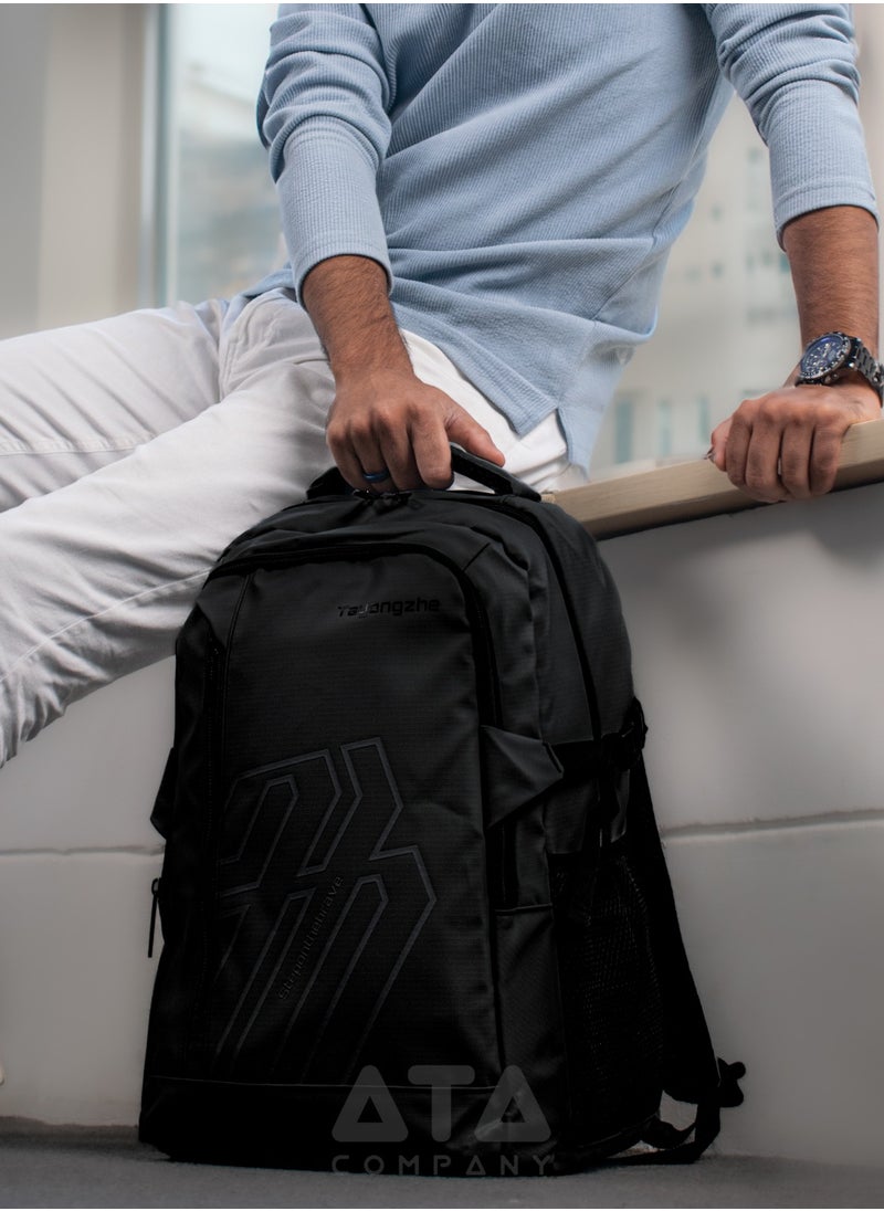 Generic - Step On The Brave 15 Inch Business Laptop Backpack Waterproof AD-03 Black - Image 1