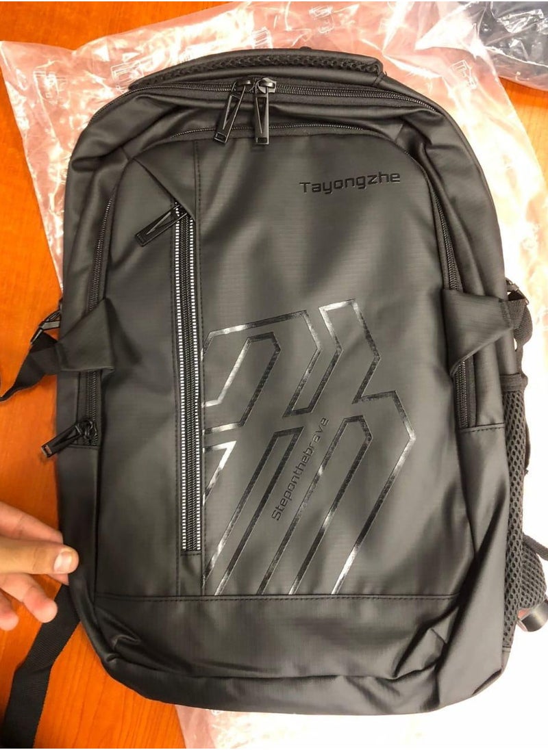 Generic - Step On The Brave 15 Inch Business Laptop Backpack Waterproof AD-03 Black - Image 1