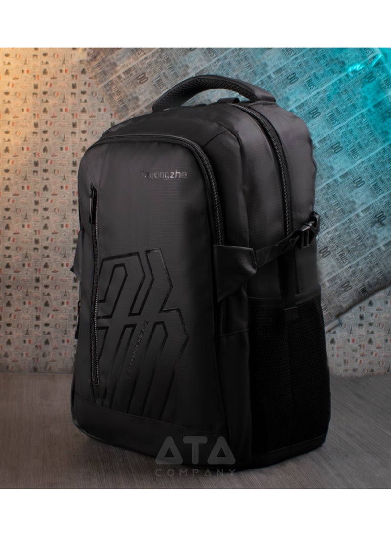 Generic - Step On The Brave 15 Inch Business Laptop Backpack Waterproof AD-03 Black - Image 1