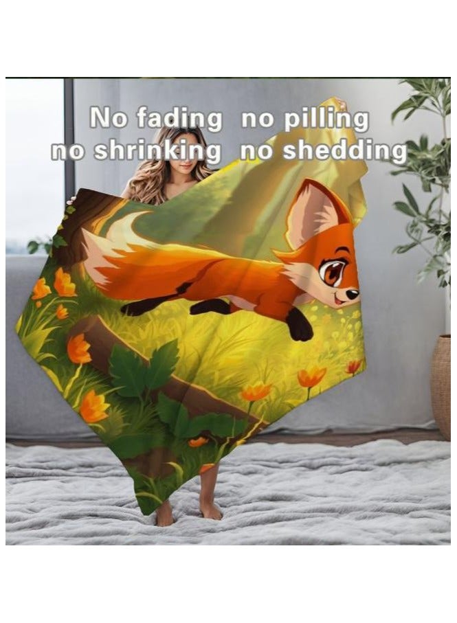 عام بطانية رقيقة من الفانيلا الكرتونية للأطفال أو الطلاب (دافئة ومريحة ومناسبة للنوم والألعاب) 100 سم * 150 سم - 656 - Image 5