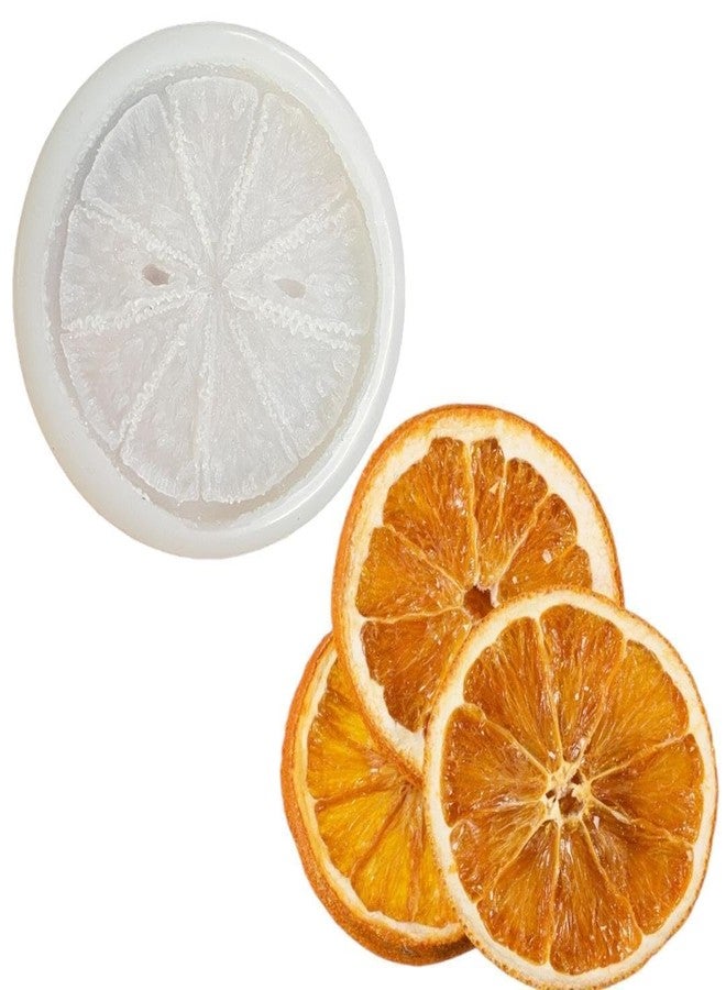 Skytail Orange Fruit Silicone Mould Half Orange Slice Shape Fruit Gummy Molds for Baking Chocolate Candy Cake Fondant Decoration Cupcake Topper Gummy Jelly Clay Food waxmelts Dessert Candle Melts - Image 1