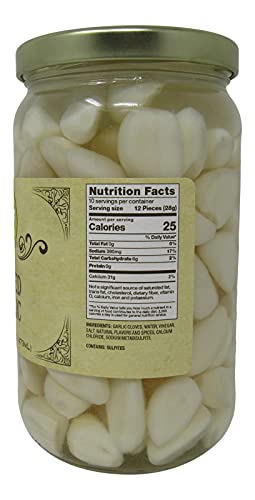 Buc-ee's Bucees Pickled Garlic in a Resealable Jar Gluten Free No High Fructose Corn Syrup 16 Fl Ounces - Image 5