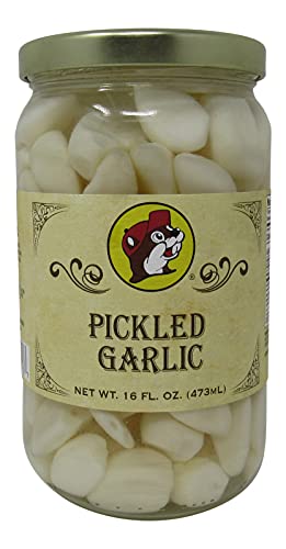 Buc-ee's Bucees Pickled Garlic in a Resealable Jar Gluten Free No High Fructose Corn Syrup 16 Fl Ounces - Image 1