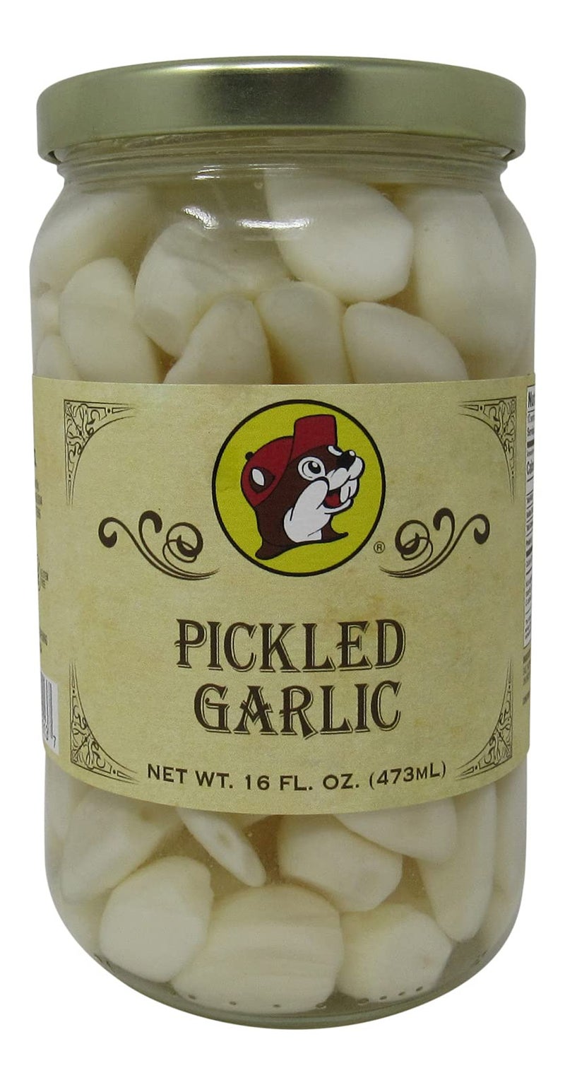 Buc-ee's Bucees Pickled Garlic in a Resealable Jar Gluten Free No High Fructose Corn Syrup 16 Fl Ounces - Image 2