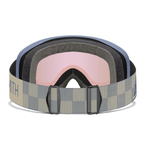 SMITH Blazer Snow Goggles – Adult Ski & Snowboarding Goggles with Carbonic-X Lens, Ventilation, Anti-Fog Performance & 100% UV Protection – for Men & Women – Granite Blue, Blue Sensor Mirror - Image 4