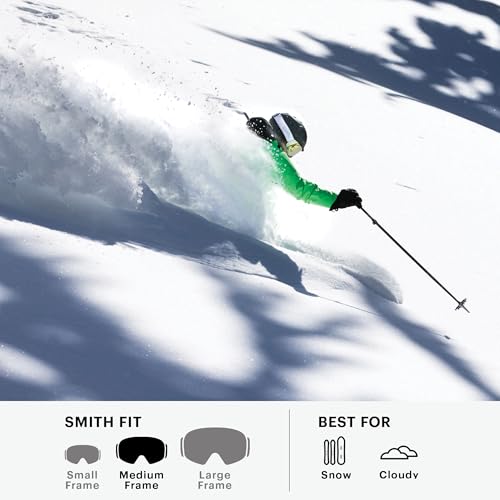 SMITH Blazer Snow Goggles – Adult Ski & Snowboarding Goggles with Carbonic-X Lens, Ventilation, Anti-Fog Performance & 100% UV Protection – for Men & Women – Granite Blue, Blue Sensor Mirror - Image 5
