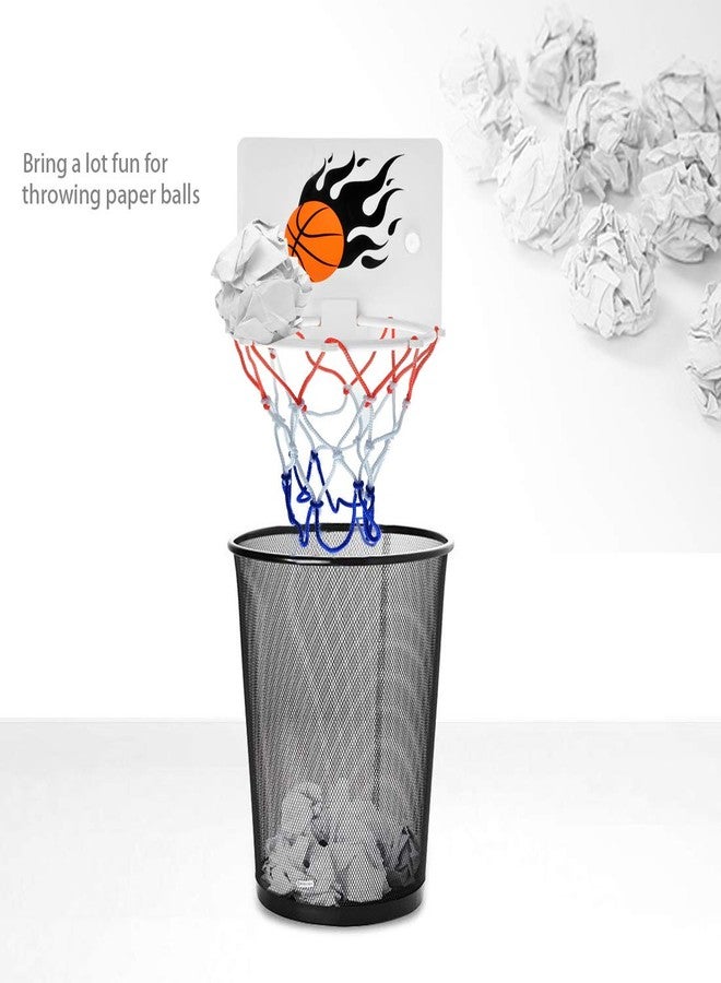 SEISSO حلقة كرة السلة الصغيرة SEISSO وكرة - لعبة تعليمية لتخفيف الضغط للأطفال في غرفة النوم والحمام والمرحاض والمكتب - Image 4