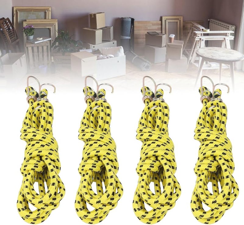 Heavy Duty Elastic Rope with Hook 3M Tie Down Stretch String for Binding Packaging Securing - Image 3