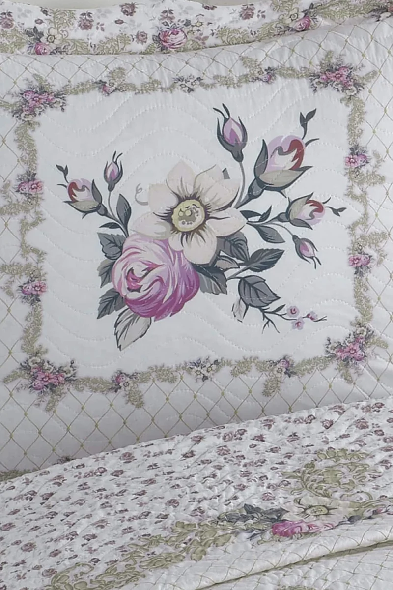 Favora My Cover Katie Double Quilted Bedspread Set - Pink