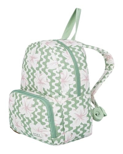 Roxy Womens Always Core Backpack Travel Everyday Carry Beach Polyester 8L Capacity Basil Party Waves - Image 3