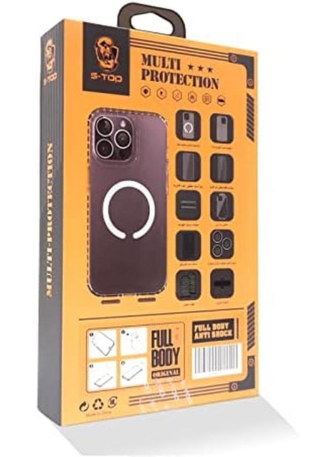 اس-توب تتضمن مجموعة الحماية الكاملة لجهاز iPhone 14 Pro جراب iPhone 14 Pro وغطاء شفاف لجهاز iPhone 14 Pro وواقي كاميرا وغطاء حماية للأصابع من لعبة Pubg ومضاد لبصمات الأصابع والمزيد - Image 3