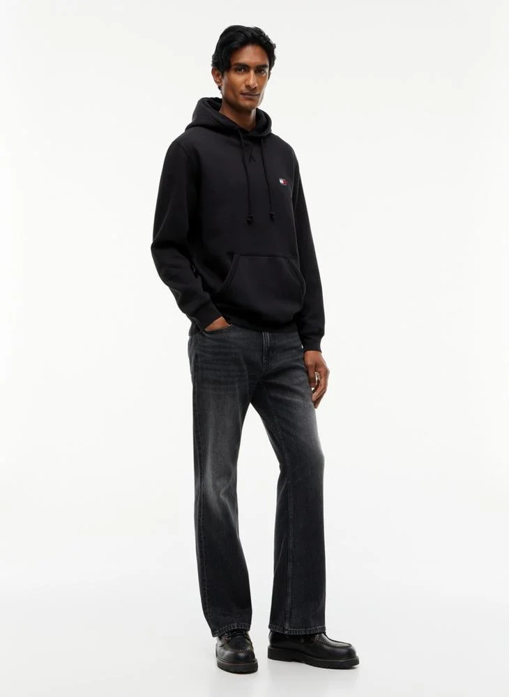 Tommy Jeans  Badge Fleece Drawstring Hoody for Men | Best Price UAE