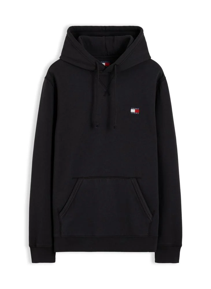 Tommy Jeans  Badge Fleece Drawstring Hoody for Men | Best Price UAE