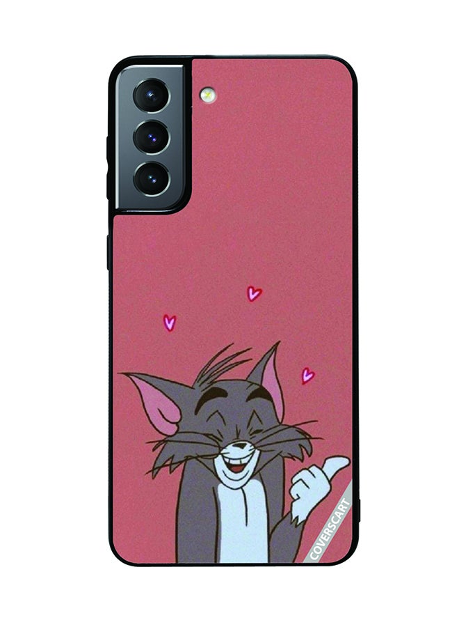 COVERSCART Protective Case Cover For Samsung Galaxy S21 FE 5G Tom Cat Design Multicolour