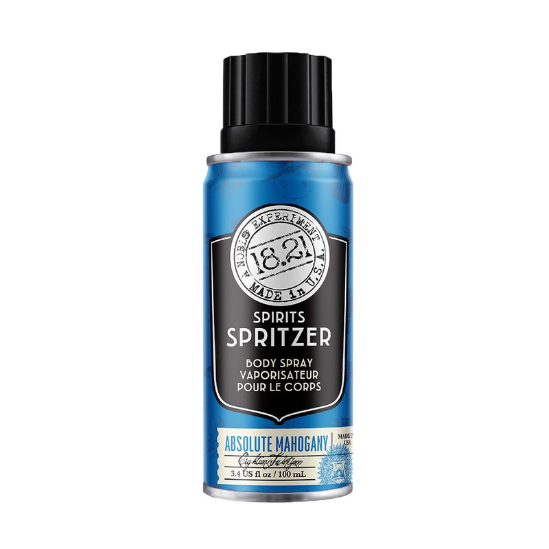 18.21 Man Made Menâ€™s Spirits Spritzer Absolute Mahogany, 3.4 oz. - Long-Lasting All Over Body Spray with Masculine Aromatics - Gifts for Him - Image 1