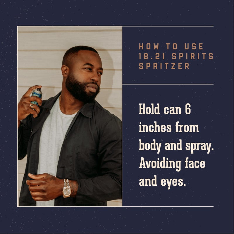 18.21 Man Made Menâ€™s Spirits Spritzer Absolute Mahogany, 3.4 oz. - Long-Lasting All Over Body Spray with Masculine Aromatics - Gifts for Him - Image 3