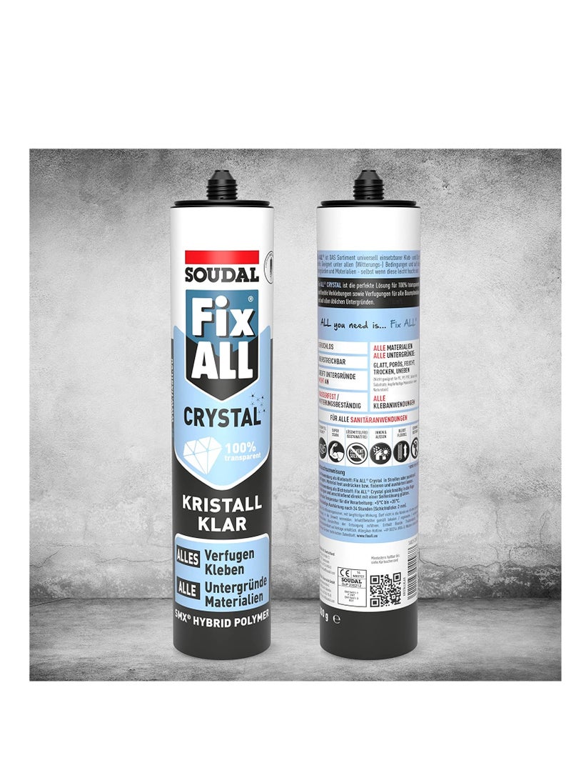 Soudal Soudal Fix All Crystal - Strong Clear Adhesive  - Image 2