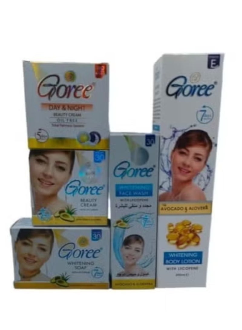 Goree Whitening and Skin Care Set 5 Pieces - Image 2