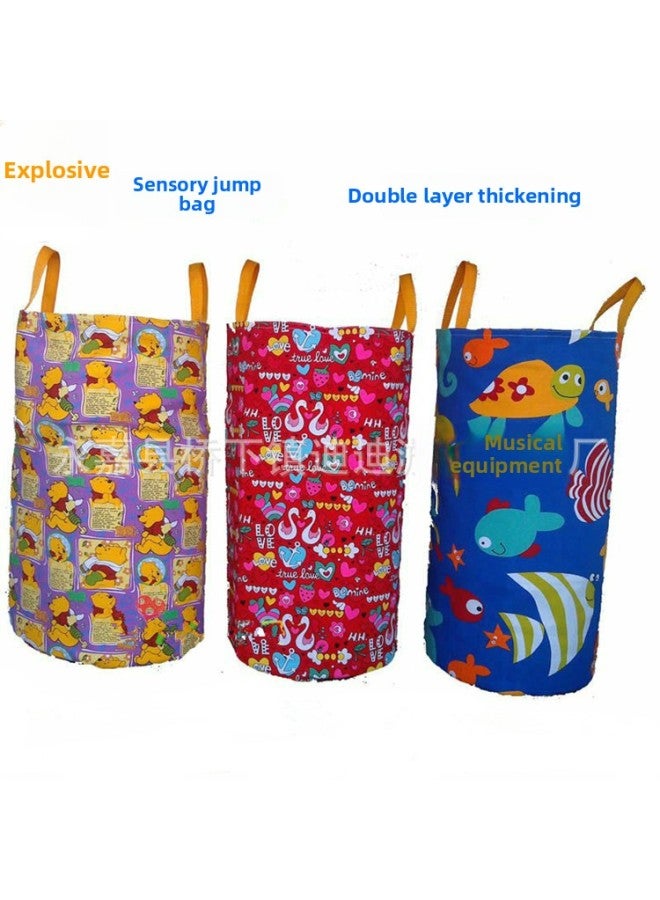 Special Offer Children's Jump Bag Oxford Cloth Thickened Adult Feeling Pull Handbag Kangaroo Jump Bag Direct Sales-Color:Romantic Swan 100*68cm  - Image 2
