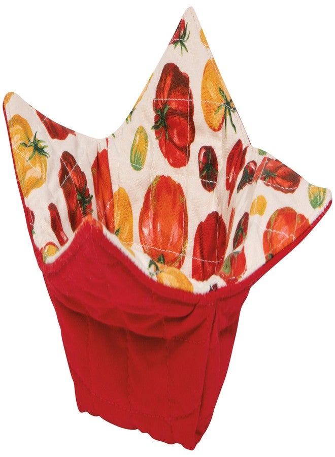 Now Designs Heirloom Tomatoes Bowl Cozy, Quilted Cotton, Microwave Safe, 9x9x2in - Image 1