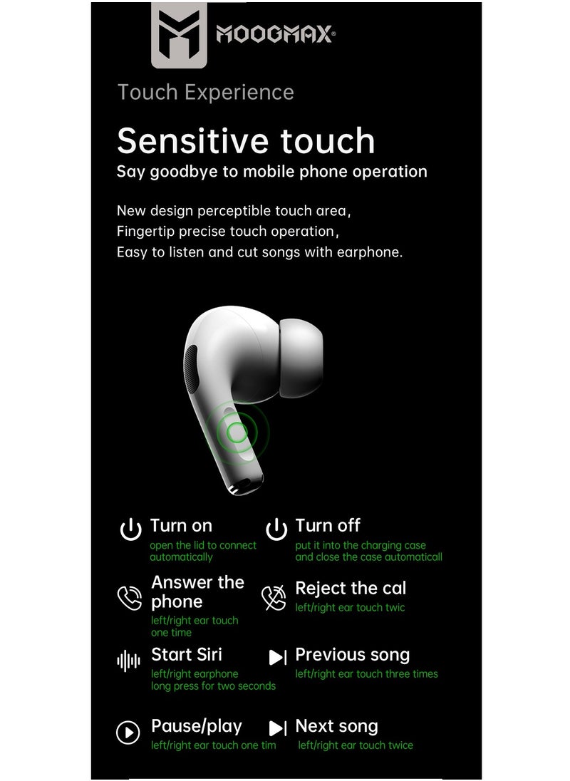 The Smart bundle package 2-in-1, Ultra smart watch 49MM Titanium case, Works with gestures, all sports modes, heart and sleep measurements, supports NFC And Airbuds pro2 from Moogmax with noise cancel
