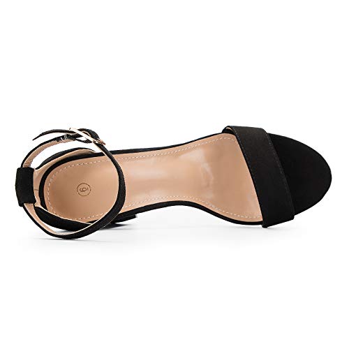 COASIS Women's Chunky Block Heels Open Toe Ankle Strap 3.5 Inch Heeled Sandals - Image 3