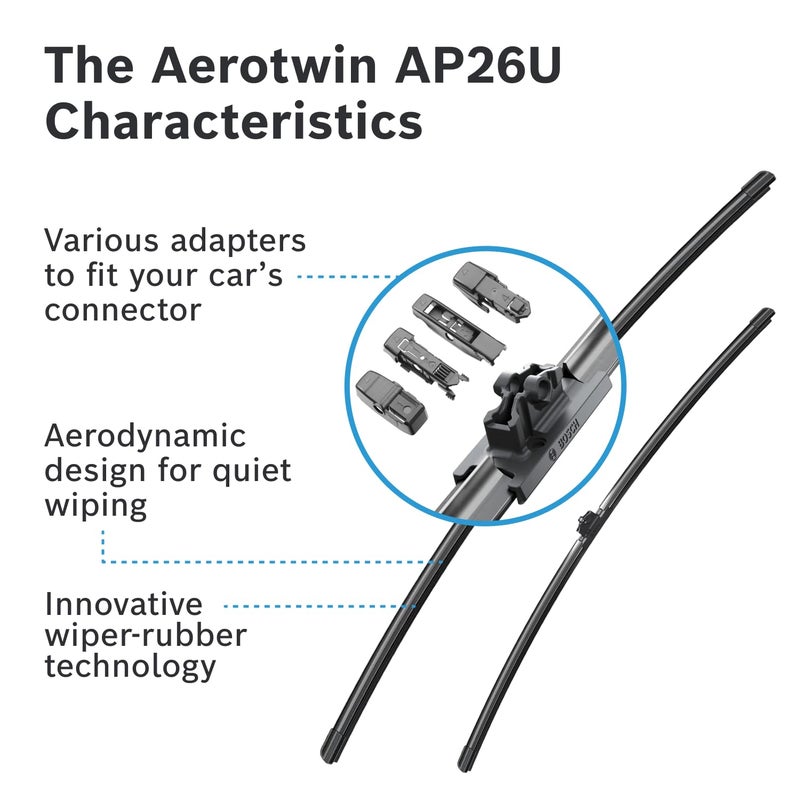 بوش Aerotwin AP 26 U - مساحة الزجاج الأمامي - 1 شفرة، 650 ملم - Image 5