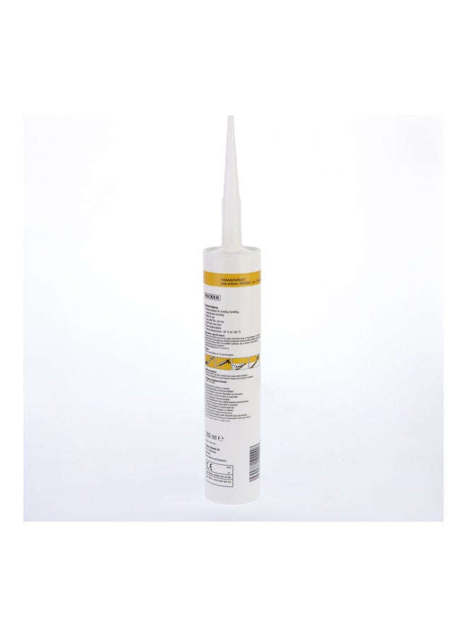 WACKER General Purpose Silicone Sealant Clear 280ml - Image 2
