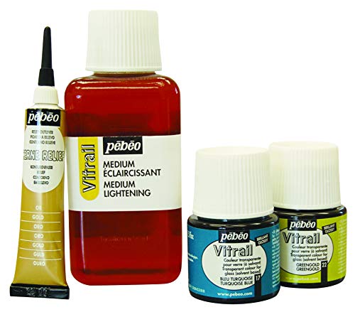 Pebeo Vitrail, Cerne Relief Dimensional Paint, 37 ml Tube with Nozzle - Silver, 1.2 Fl Oz (Pack of 1) - Image 5