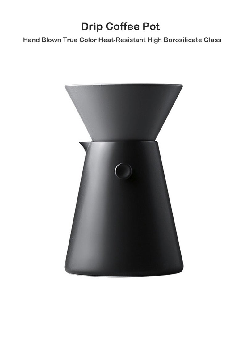 Pour Over Coffee Set 650ML Ceramics Coffee Server Perfect For Home Office Coffee Bars  - Image 1