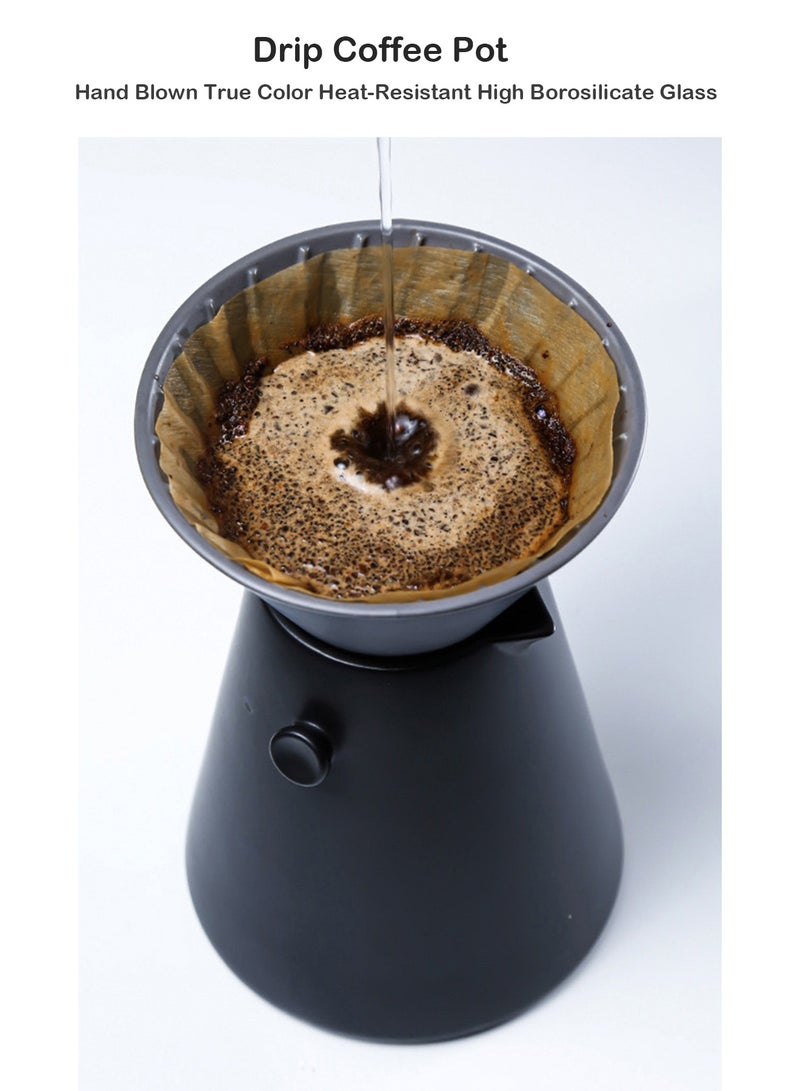 Pour Over Coffee Set 650ML Ceramics Coffee Server Perfect For Home Office Coffee Bars  - Image 5