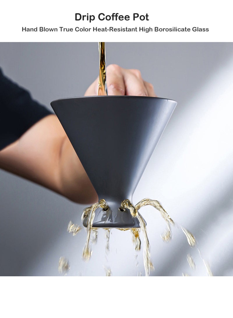 Pour Over Coffee Set 650ML Ceramics Coffee Server Perfect For Home Office Coffee Bars  - Image 4