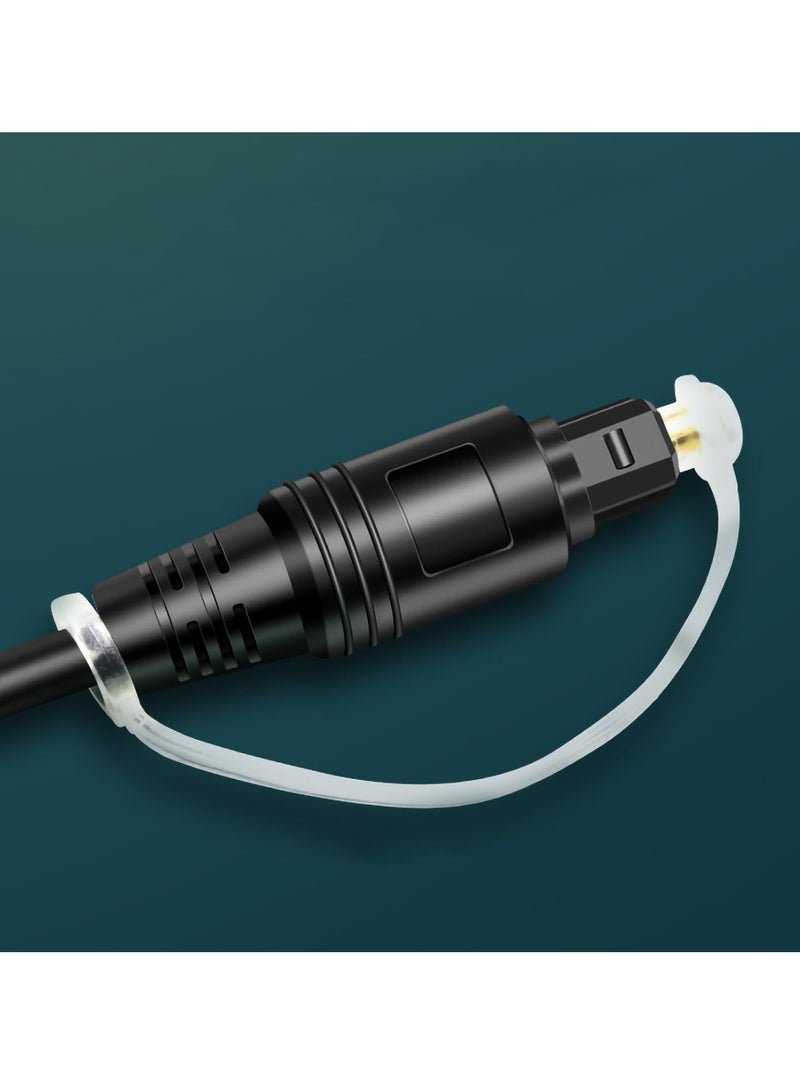 igeekwell Optical Audio Cable With Dust Cap For Stereo Systems/Amplifiers/Amps, Home Cinema, Xbox One/PS4,Multi-Channel Gold-Plated Connectors,TOSLINK to TOSLINK, Digital S/PDIF Cable (5M,2 PACK) - Image 2