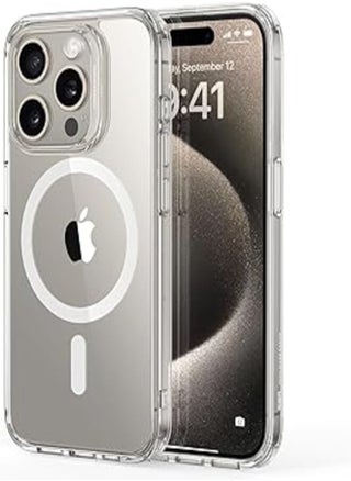 Magnetic Clear Case for iPhone 15 Pro Max, Slim Thin Shockproof Protective Phone Case with Magsafe Charger, Anti-Yellowing - pzsku/Z2B2AD870880B51B1A40FZ/45/_/1713736920/83b8fc7a-60af-497b-9df5-01adadbca92a