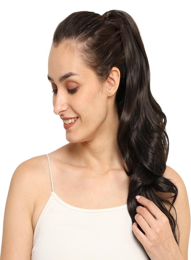 BeatStock Curly Wavy Clutcher Ponytail Hair Extension for Women and Girls in Brown Color - Image 5