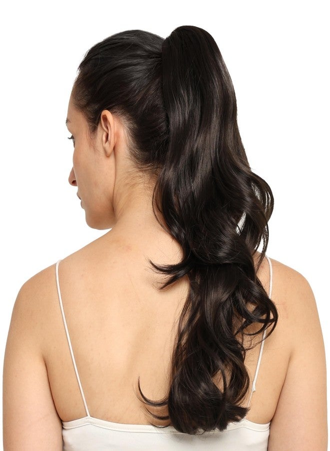 BeatStock Curly Wavy Clutcher Ponytail Hair Extension for Women and Girls in Brown Color - Image 4