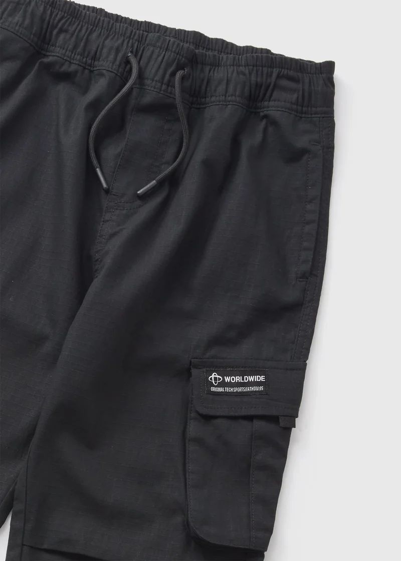 Matalan Boys Black Sports Cargos