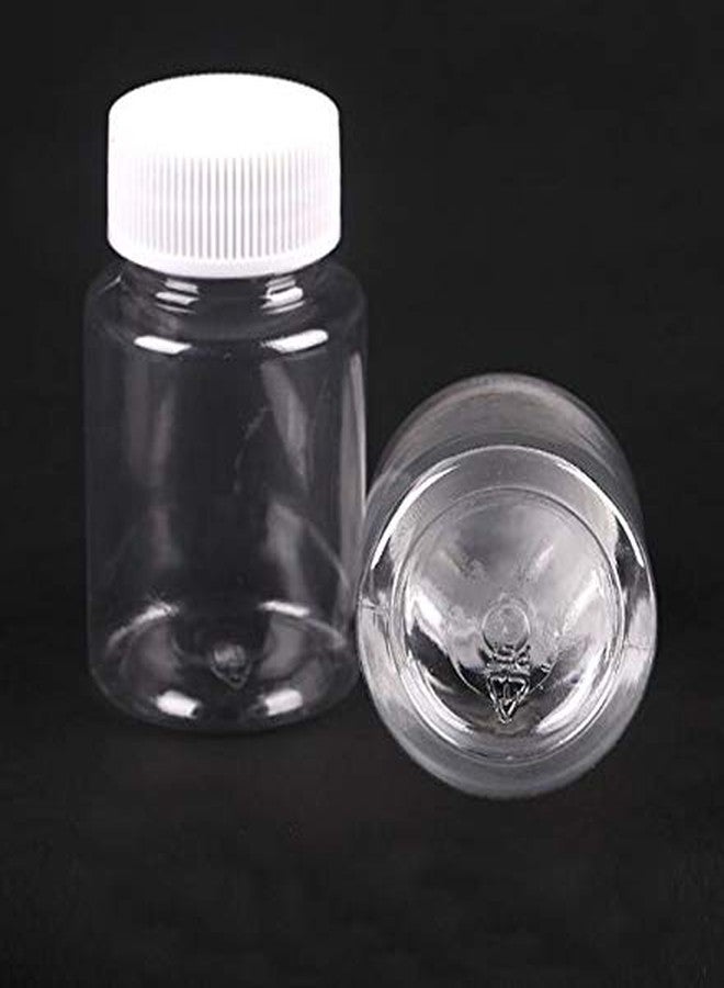 vipolish 12PCS 100ml/3.4oz Clear Empty Plastic Pill Bottles Capsule Box with White Screw Cap Portable Solid Powder Case Pill Tablet Holder Storage Container for Liquid Medicine Chemical Dispense - Image 3