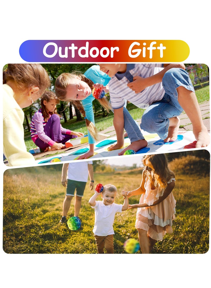 SYOSI 6 قطع كرة فضائية 6.5 سم كرة قمر شديدة الارتداد كرة PU قافزة كرة حسية عالية الارتداد وأصوات كرة نيزك تساعد على تحسين تنسيق اليد والعين كرة حسية رائعة للأطفال لون عشوائي - Image 5