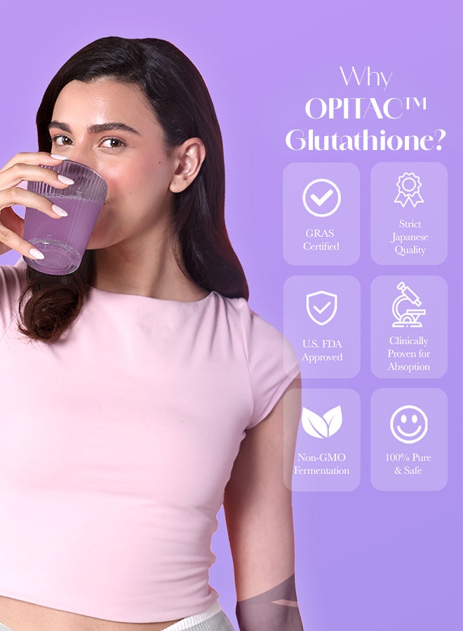 Glow Glutathione Vitamin C Effervescent Strawberry Lemon Tablets 20Pcs