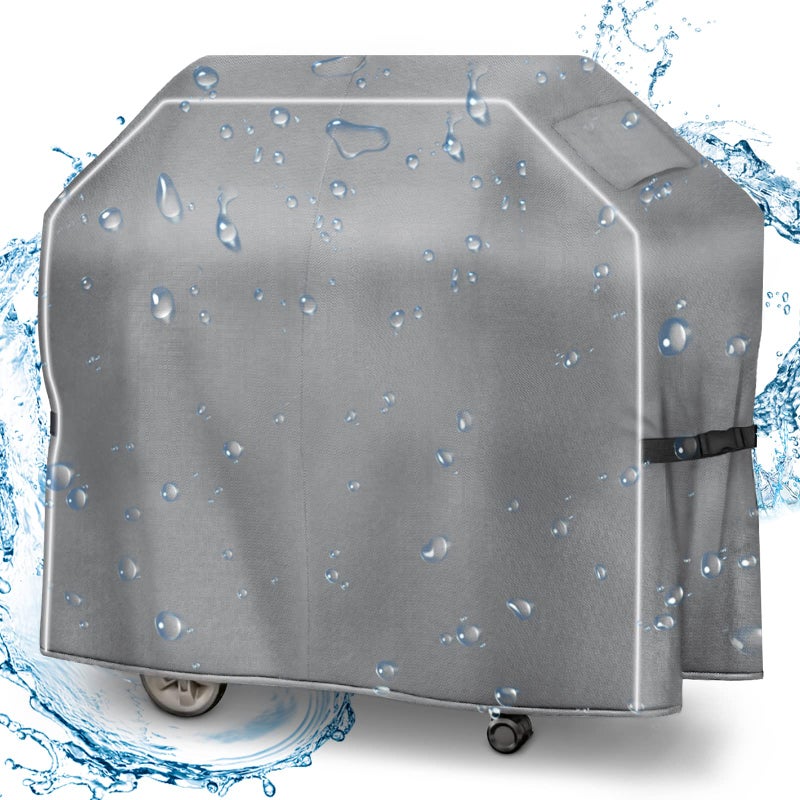 Zenicham 58 Inch BBQ Grill Cover - Heavy Duty Waterproof, Fade & Tear Resistant, Gas Grill Cover for Weber, Nexgrill etc - Image 1